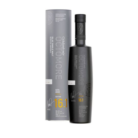Bruichladdich Distillery - Islay Single Malt Scotch Whisky Octomore Super Heavy Peated 16.1 0,70 lt. + Box
