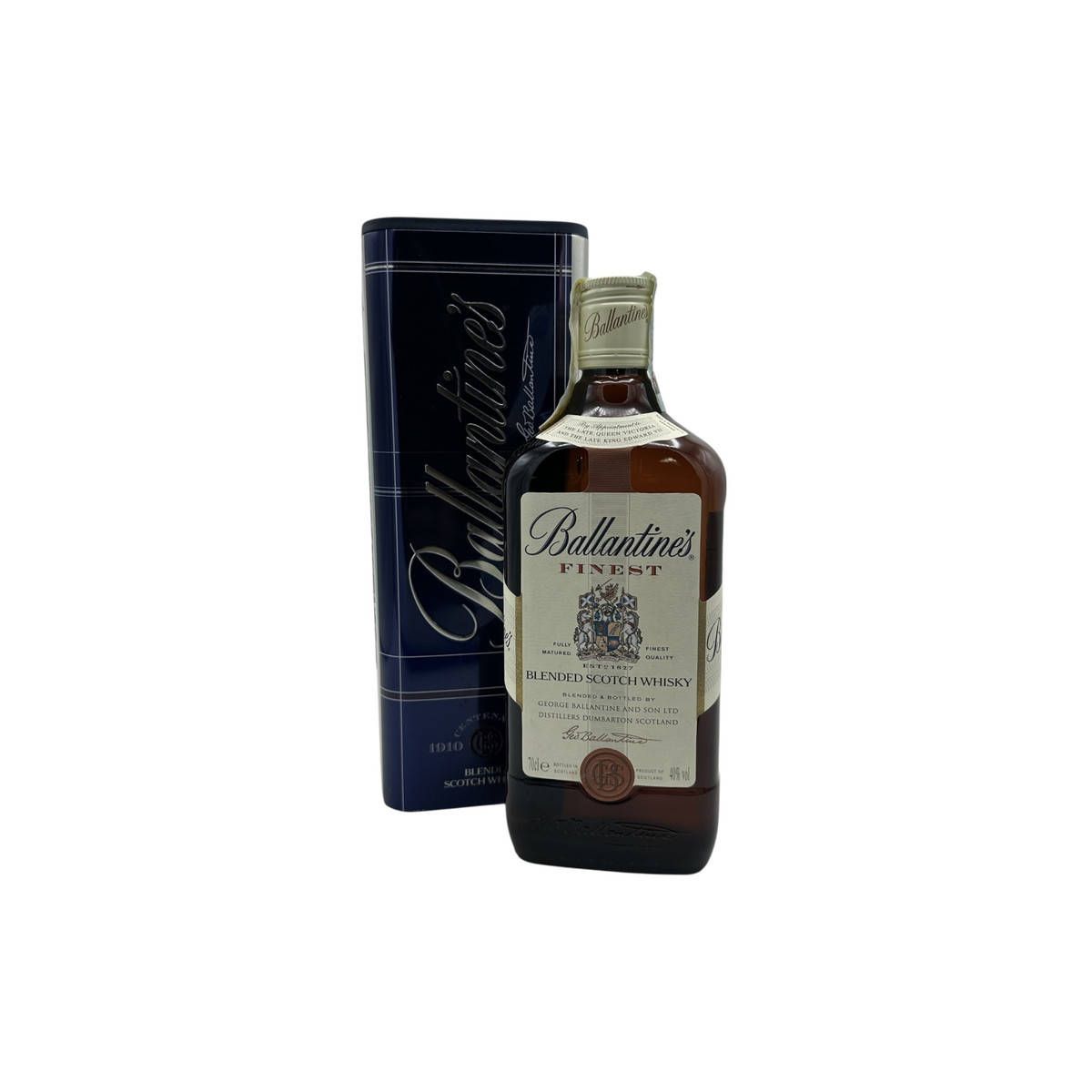 Ballantine's - Finest Scotch Whisky 0,70 lt. + Box in Latta Blue / Grey