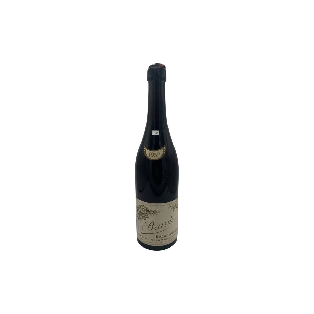 Vintage Bottle - Mascarello Giuseppe Barolo 1958 0,70 lt. IMBOTTIGLIAMENTO CASALINGO - COD. 11039