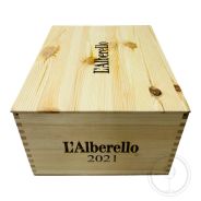 Cassetta Legno VUOTA Castello Colle Massari Alberello Grattamacco 2021 da 6 bottiglie