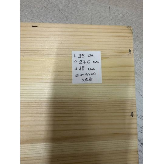 Cassetta Legno VUOTA Tenuta Olim Bauda da 6 bottiglie
