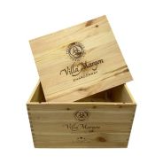 Cassetta Legno VUOTA Tenute Lunelli Chardonnay Villa Margon da 6 bottiglie