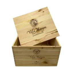 Cassetta Legno VUOTA Tenute Lunelli Chardonnay Villa Margon da 6 bottiglie