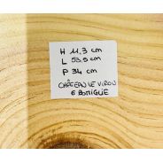 Cassetta Legno VUOTA Pierre Jean Larraqué Chateau Le Virou Sublimus da 6 bottiglie
