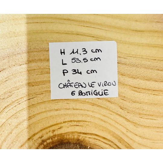 Cassetta Legno VUOTA Pierre Jean Larraqué Chateau Le Virou Sublimus da 6 bottiglie