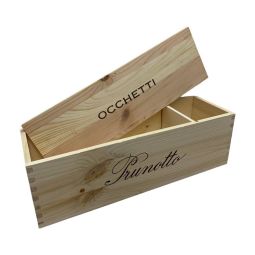 Cassetta Legno VUOTA Prunotto MAGNUM da 1 bottiglia