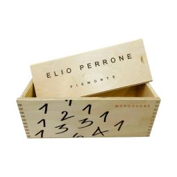 Cassetta Legno VUOTA Elio Perrone Mongovone da 1 bottiglia JEROBOAM