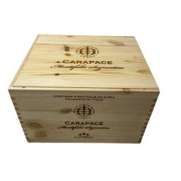 Cassetta Legno VUOTA Tenute Lunelli Montefalco Sagrantino Carapace da 6 bottiglie