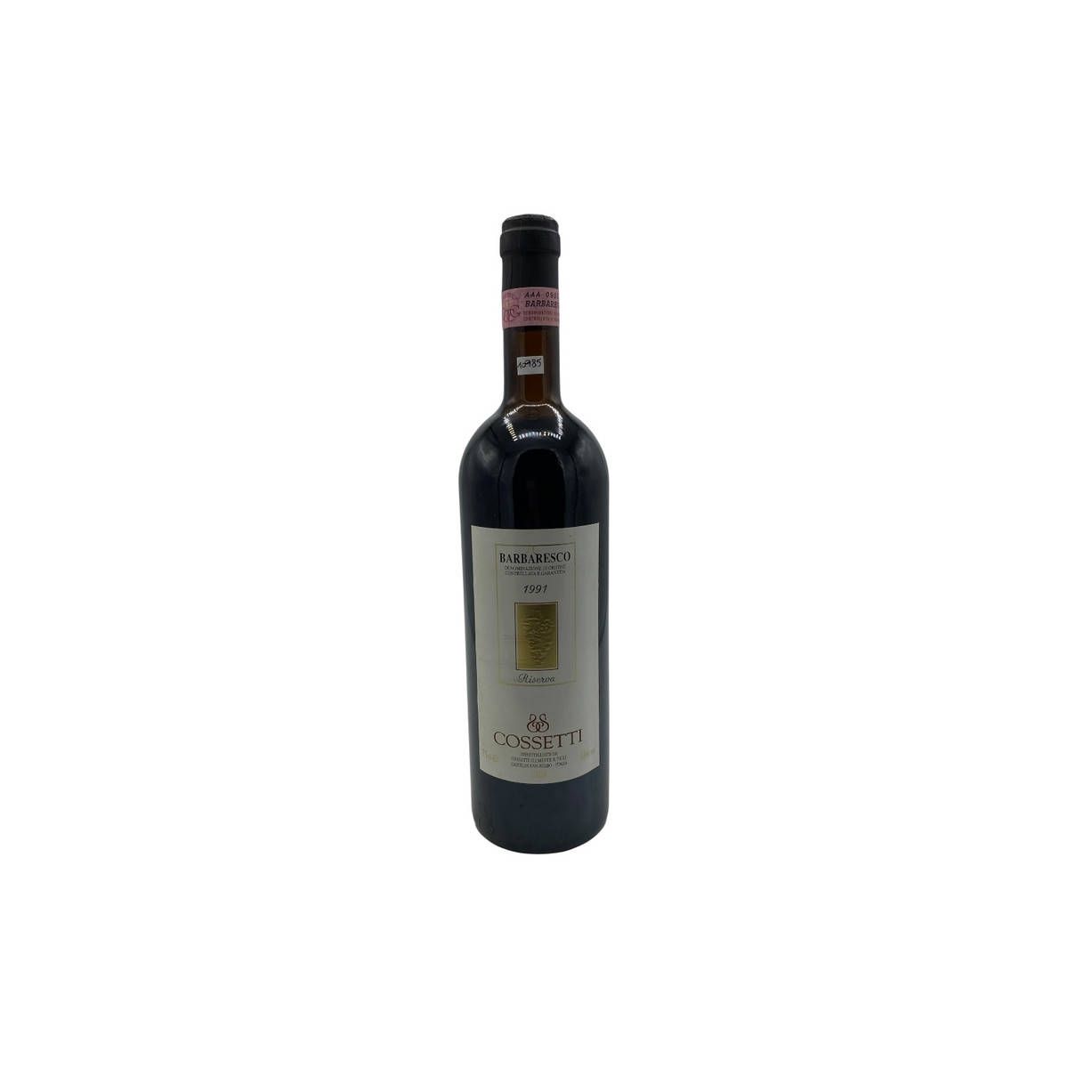 Vintage Bottle - Cossetti Clemente e Figli Barbaresco Riserva DOCG 1991 0,75 lt. - COD. 10985