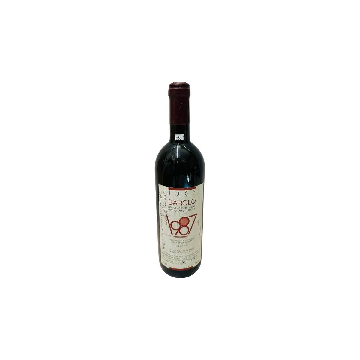 Vintage Bottle - Enoteca Regionale del Barolo Barolo DOCG 1987 0,75 lt. - COD. 11347
