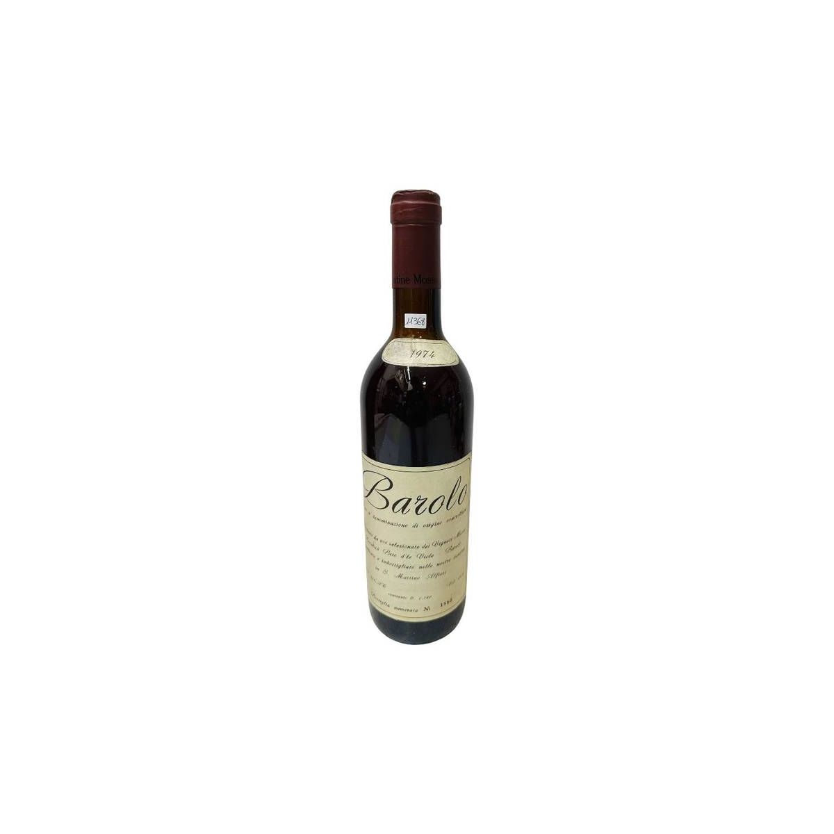Vintage Bottle - Cantine Mosso Barolo DOC 1974 0,72 lt. - COD. 11368