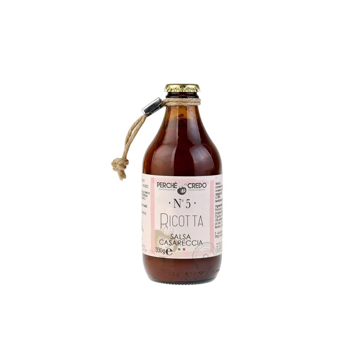 Perchè Ci Credo - Salsa Casareccia Salentina Ricotta e Carota 330 gr.