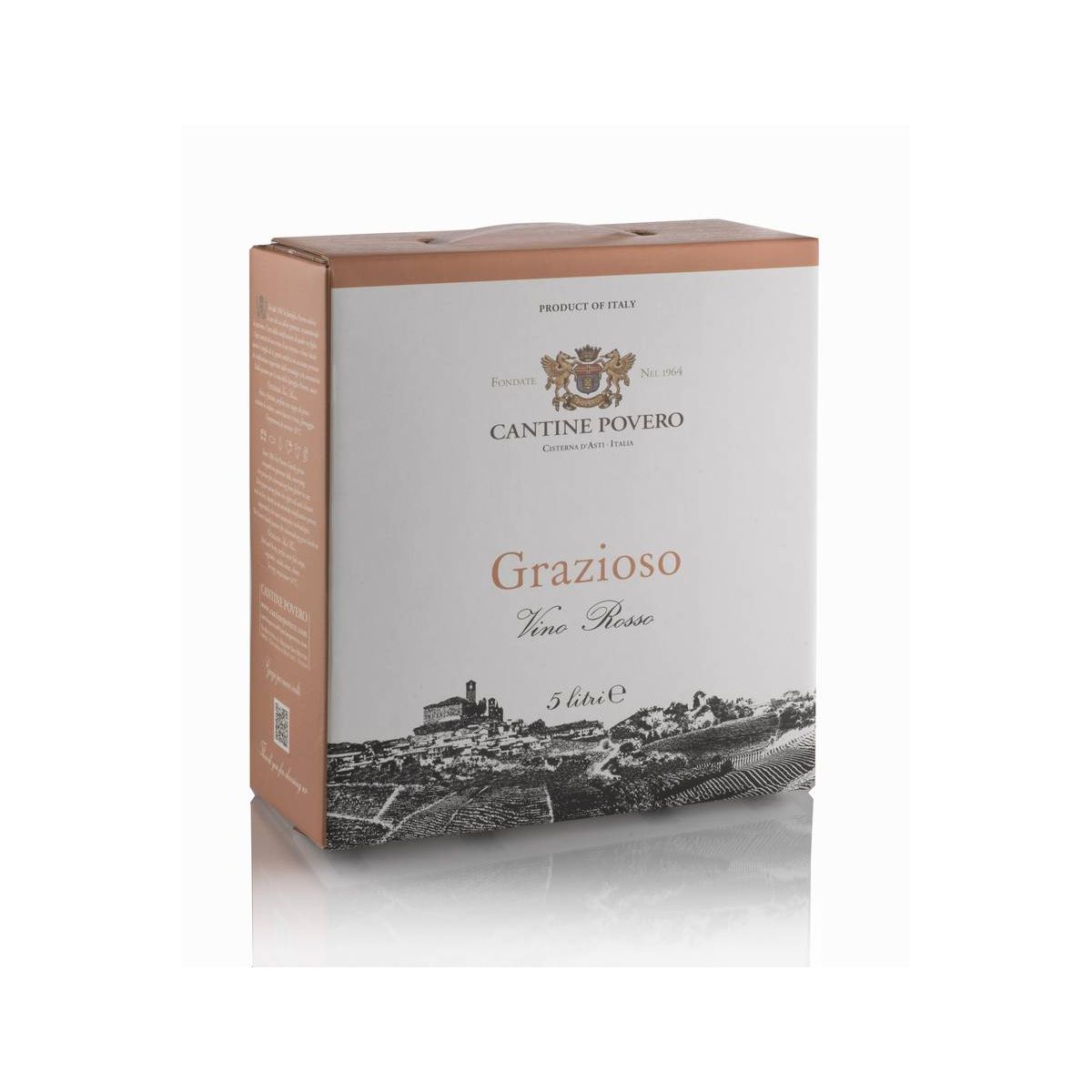 Cantine Povero - Bag In Box 5 lt. Vino Rosso da Uve Grignolino Grazioso