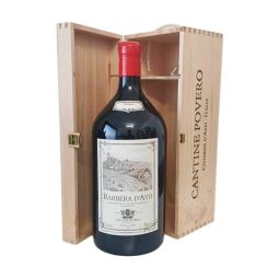 Cantine Povero - Barbera d'Asti DOCG 2021 3 lt. JEROBOAM + Box Legno