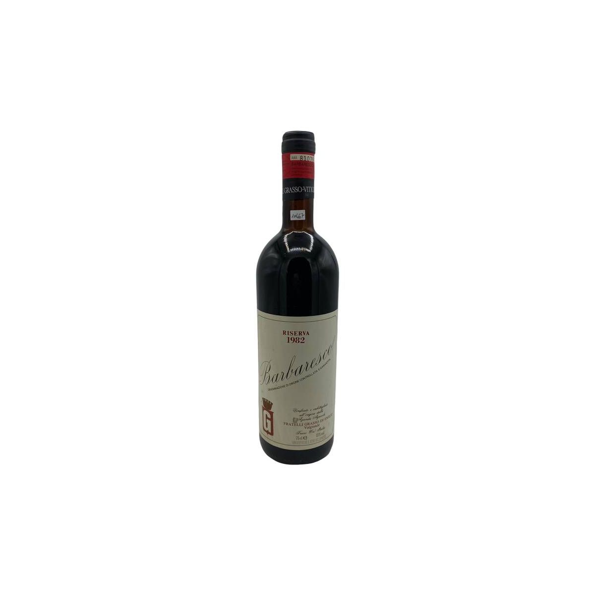 Vintage Bottle - Az. Agr. Fratelli Grasso di Emilio Valgrande Barbaresco Riserva DOCG 1982 0,75 lt. - COD. 10467