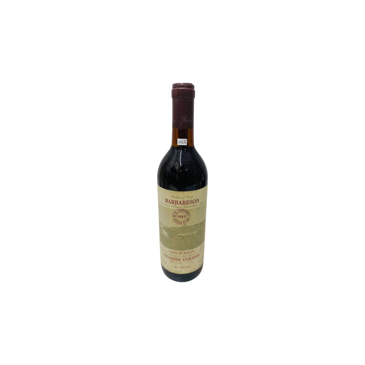 Vintage Bottle - Giuseppe Cortese Barbaresco DOCG Rabaja 1982 0,75 lt. - COD. 11416