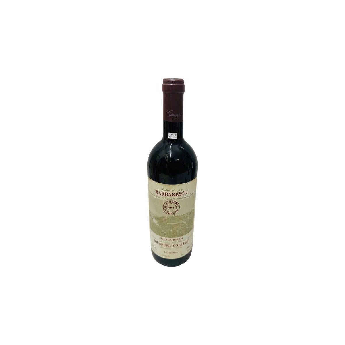 Vintage Bottle - Giuseppe Cortese Barbaresco DOCG Rabaja 1985 0,75 lt. - COD. 11418