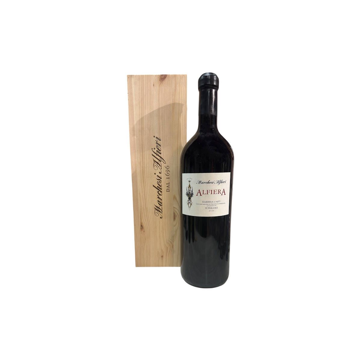 Marchesi Alfieri - Barbera d'Asti Superiore DOCG Alfiera 2022 3 lt. JEROBOAM + Box Legno