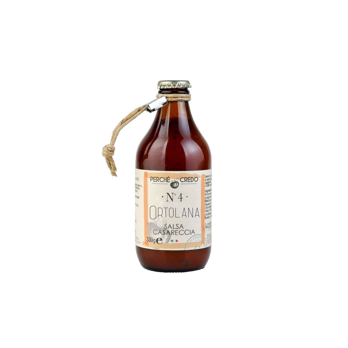 Perchè Ci Credo - Salsa Casareccia Salentina Melanzane e Peperoni 330 gr.