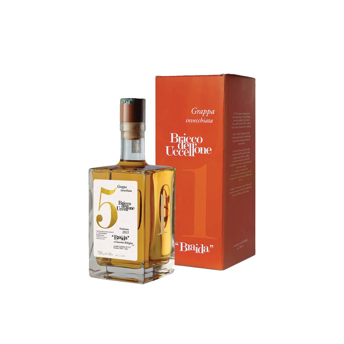 Braida Giacomo Bologna - Grappa Invecchiata Bricco dell'Uccellone 0,70 lt.