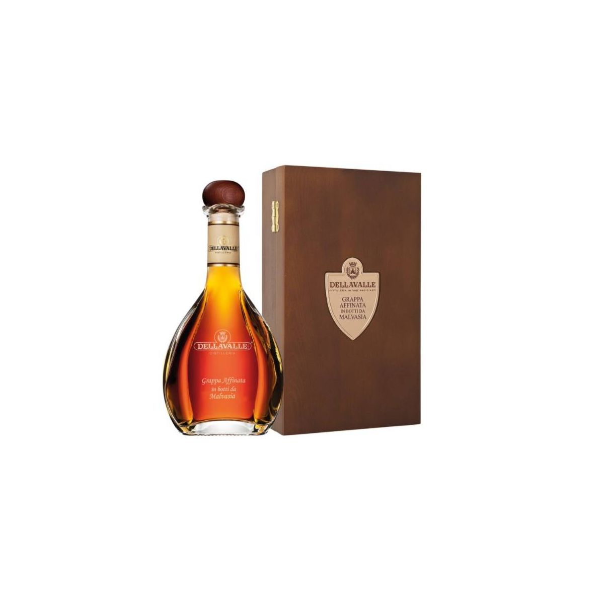 Distilleria Dellavalle - Grappa Affinata in Botti da Malvasia 2007 0,70 lt. + Box Legno