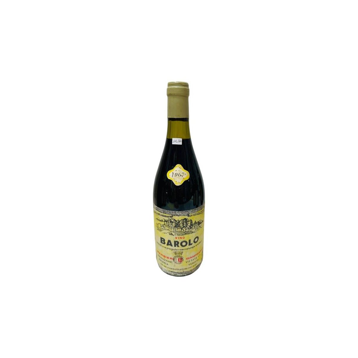 Vintage Bottle - Barbieri Gianfrano Barolo 1967 0,72 lt. - COD. 11437
