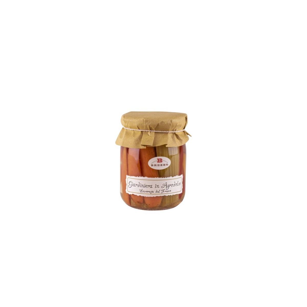 Brezzo - Giardiniera in Agrodolce lavorata dal fresco 560 gr.