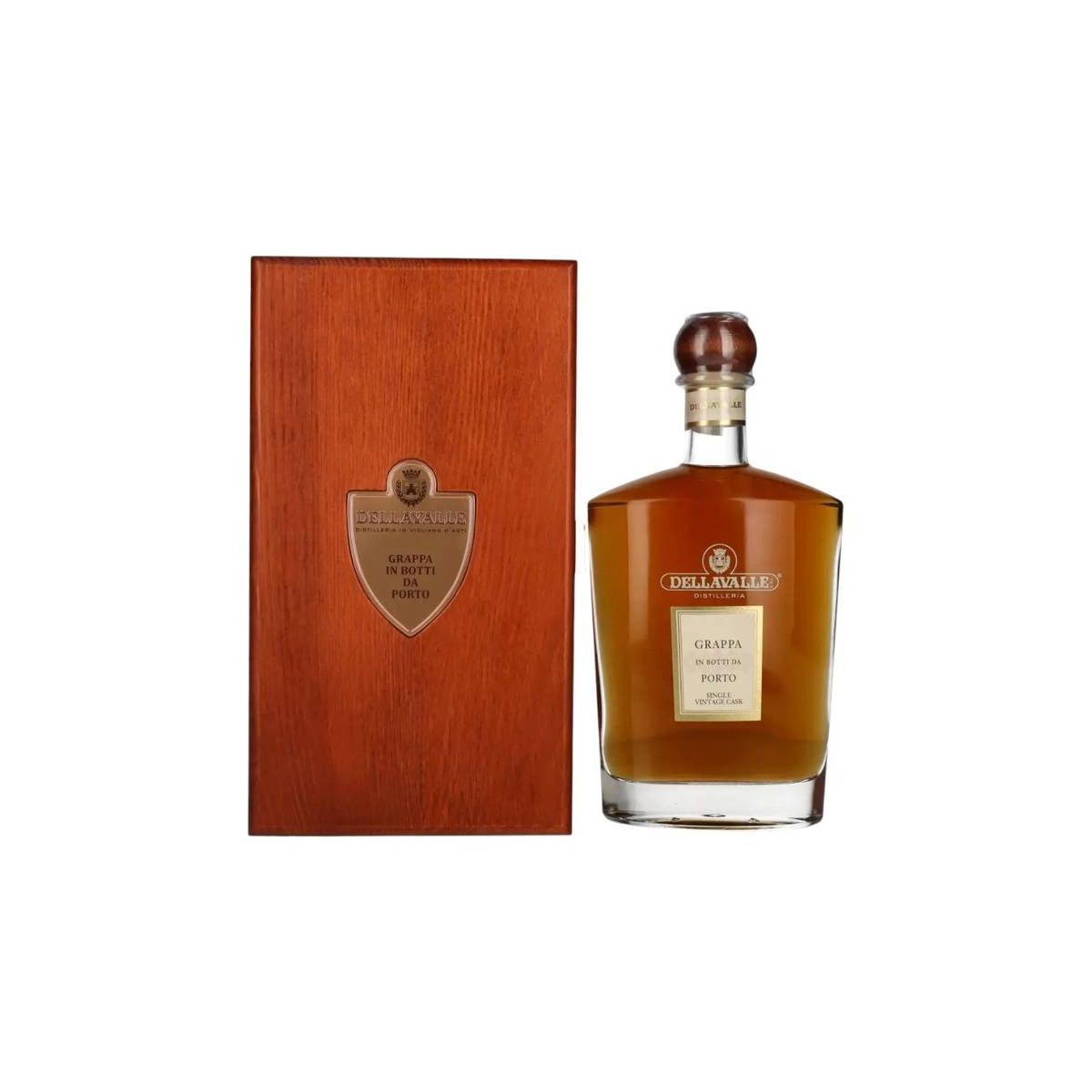 Distilleria Dellavalle - Grappa Affinata in Botti da Porto Single Vintage Cask 0,70 lt. + Box Legno