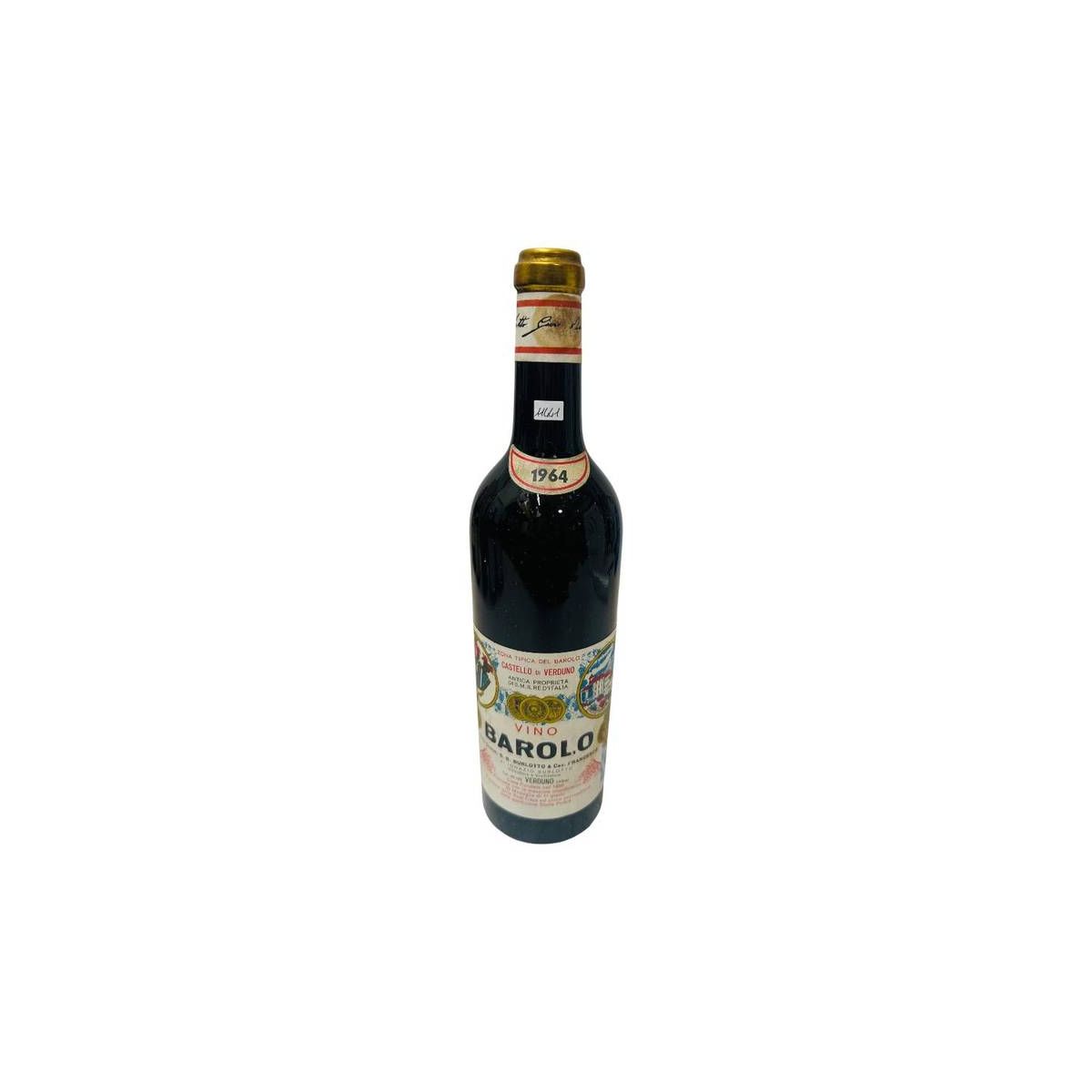 Vintage Bottle - Comm. G.B. Burlotto Barolo DOC Castello di Verduno 1964 0,72 lt. CAPSULE PROBLEM - COD. 11441