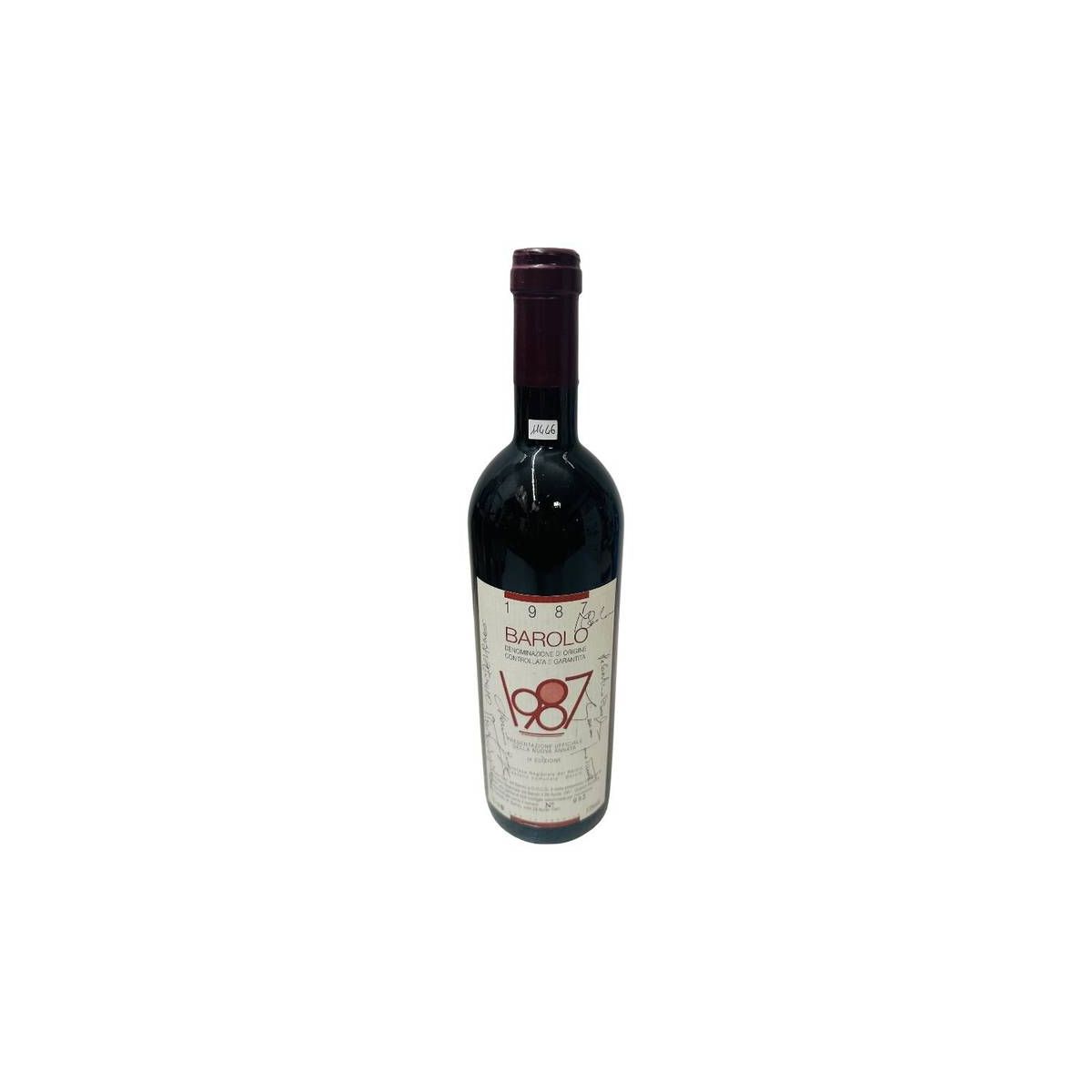Vintage Bottle - Enoteca Regionale del Barolo Barolo DOCG 1987 0,75 lt. - COD. 11446
