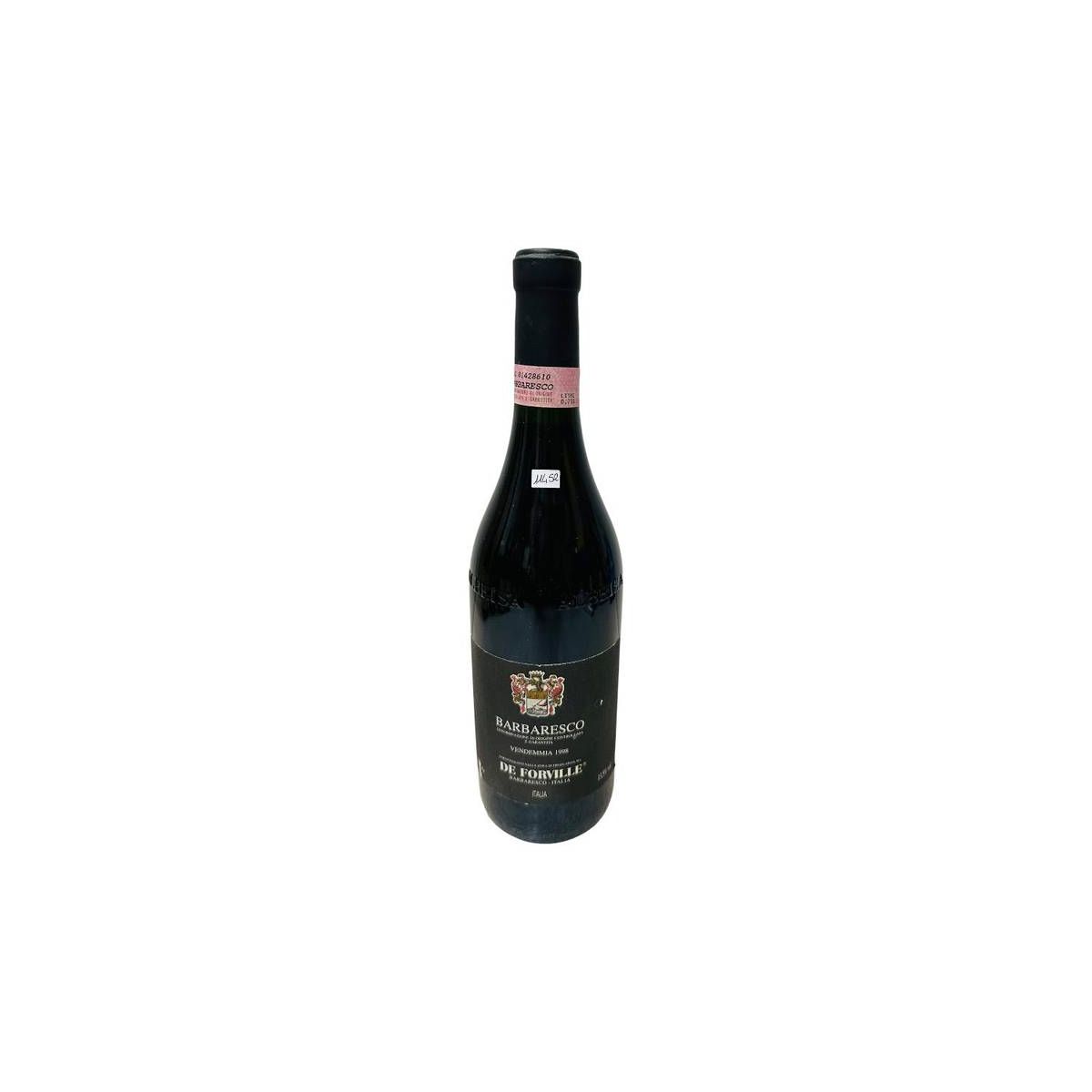Vintage Bottle - De Forville Barbaresco DOCG 1998 0,75 lt. - COD. 11452