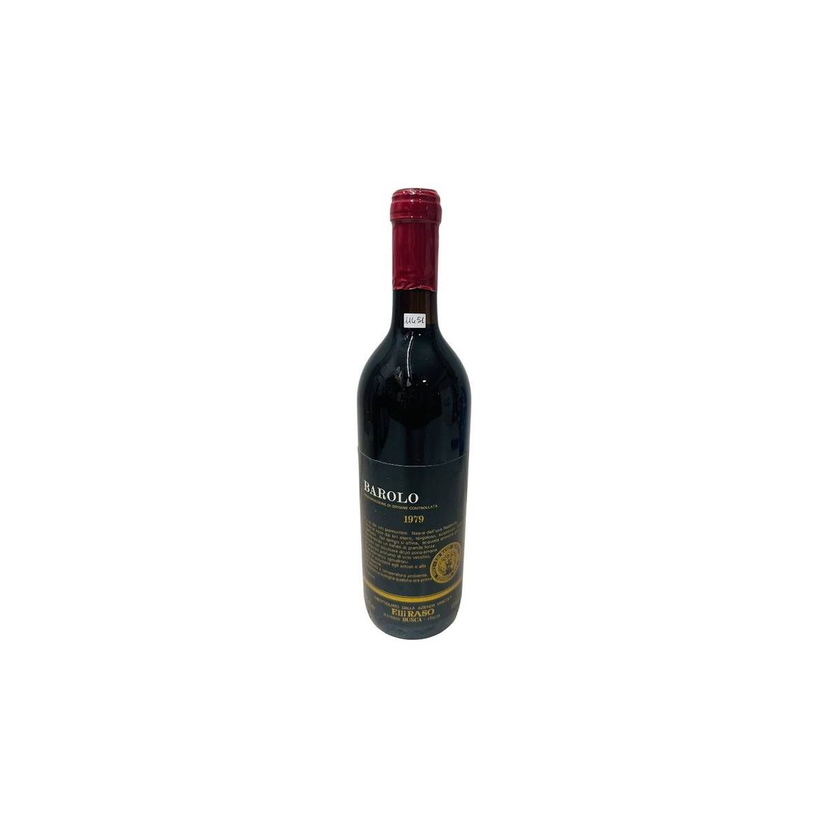 Vintage Bottle - F.lli Raso Barolo DOC 1979 0,75 lt. - COD. 11451