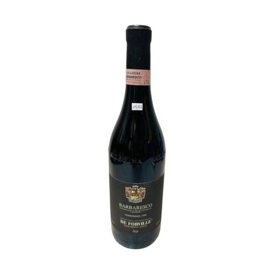 Vintage Bottle - De Forville Barbaresco DOCG 1998 0,75 lt. - COD. 11453