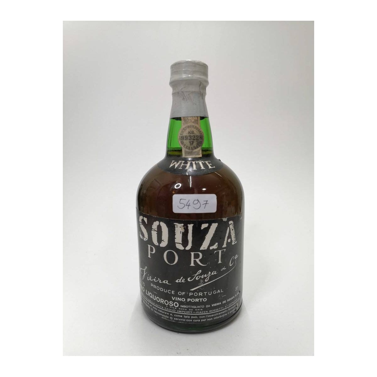 Vintage Bottle - Vieira de Souza Port White 0,75 lt. - COD. 5497