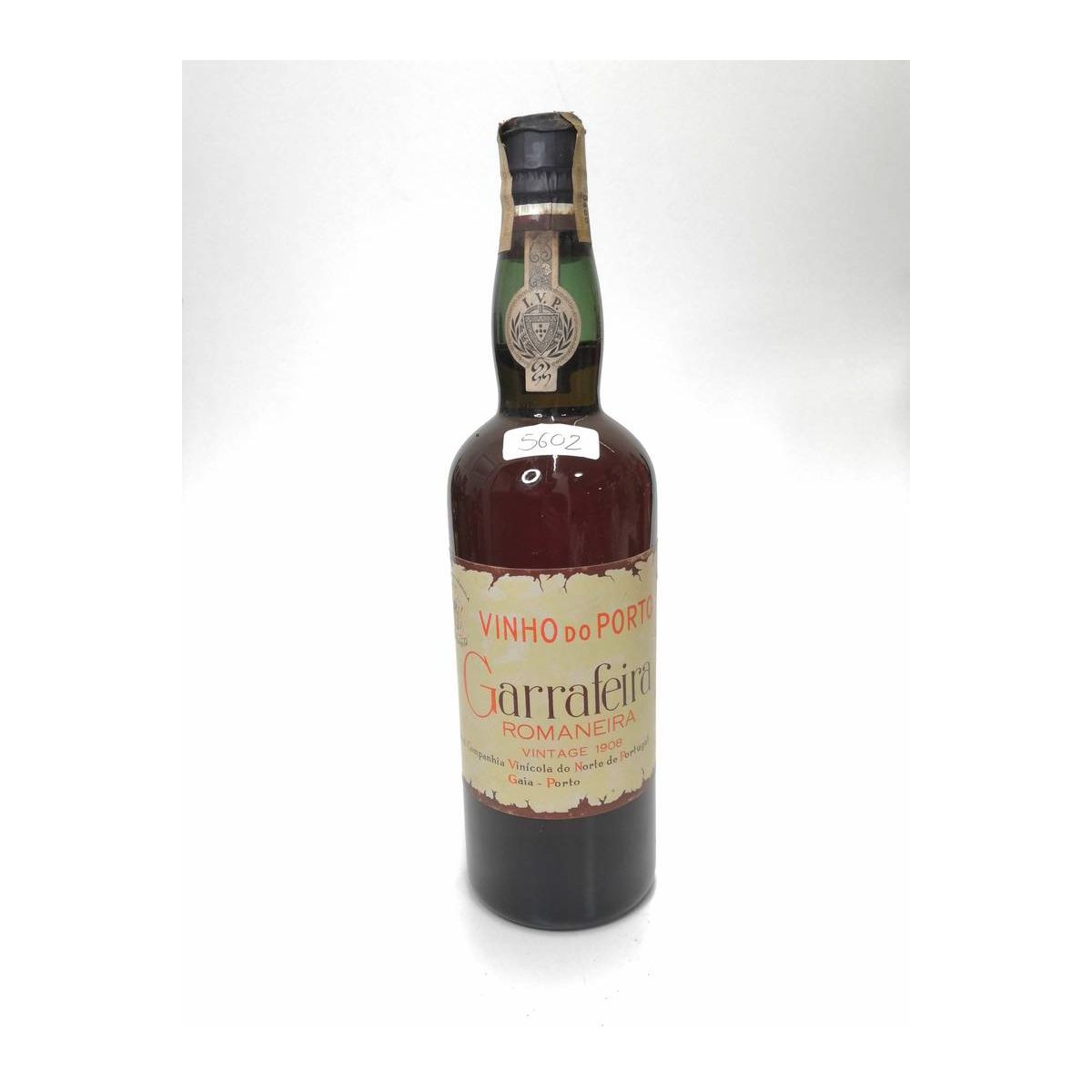 Vintage Bottle - Real Companhia Vinicola do Norte de Portugal Vinho do Porto Garrafeira Romaneira 1908 0,75 lt. - COD. 5602
