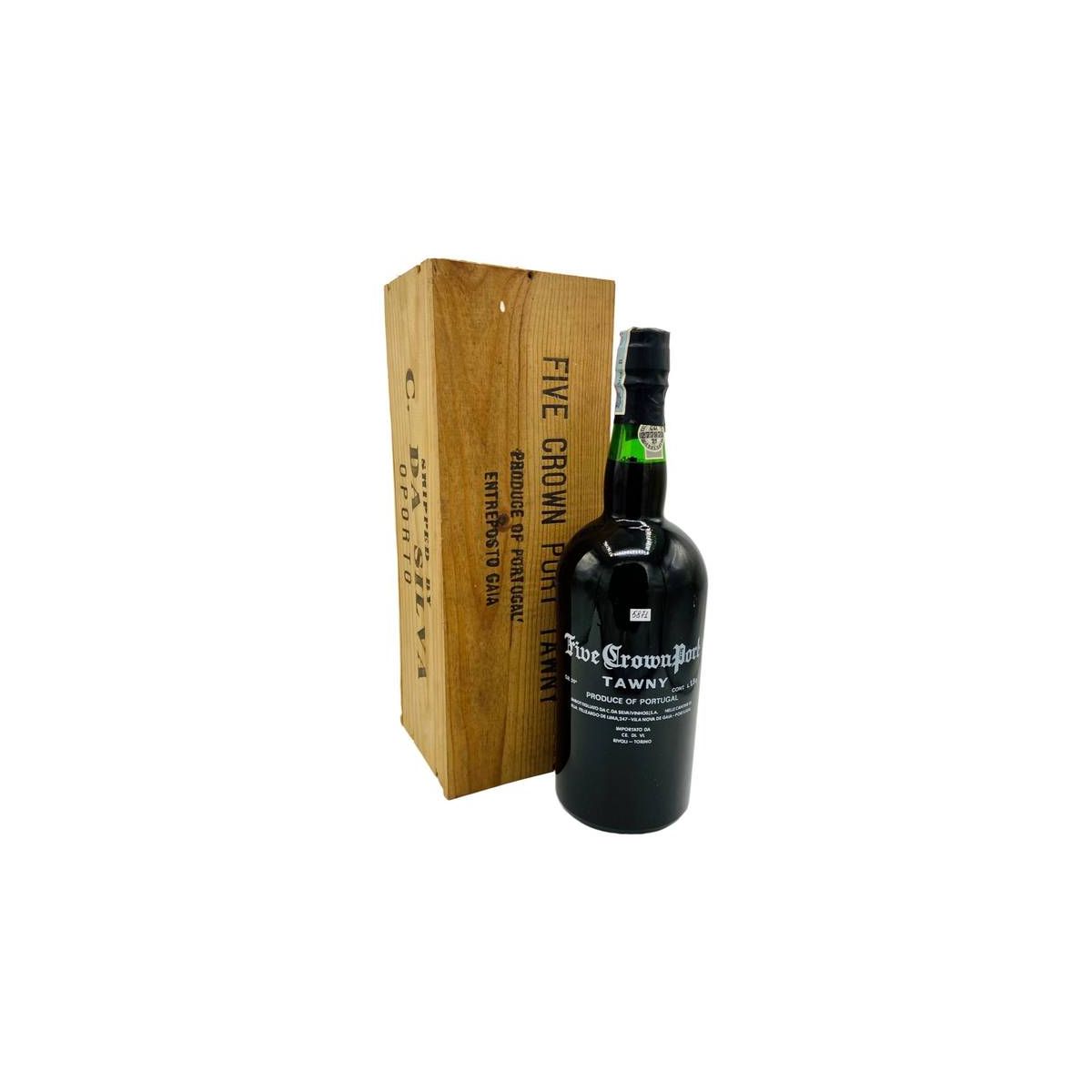 Vintage Bottle - C. da Silva Five Crown Port Tawny 1,5 lt. MAGNUM + Box Legno - COD. 5871
