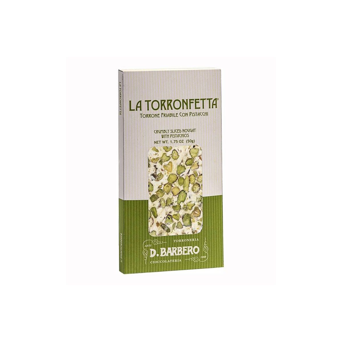 D. Barbero - Torrone La Torronfetta singola con Pistacchio 50 gr.