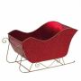 Renoir - Slitta Rossa Glitter porta oggetti (vuota) H. 19,50 / L. 28,00 / P. 12,00