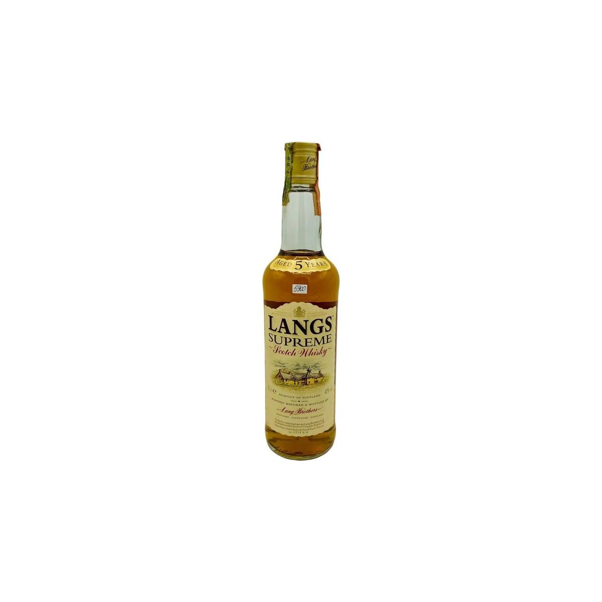 Vintage Bottle - Langs Brothers Supreme Scotch Whisky Langs Supreme 5 y 0,70 lt. - COD. 5900