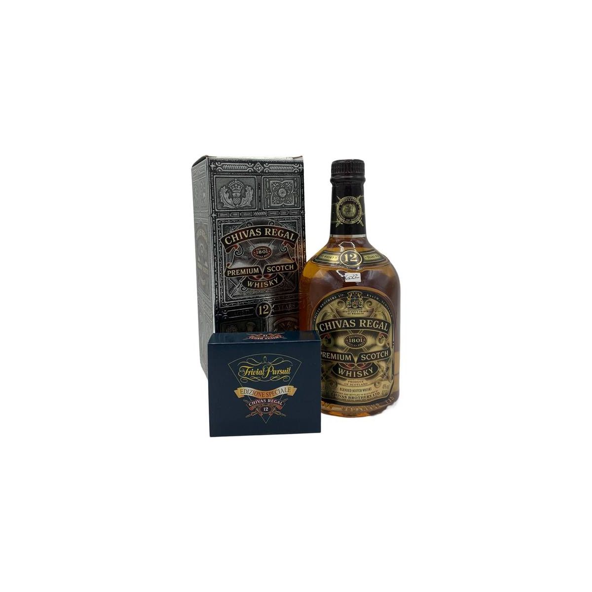 Vintage Bottle - Chivas Brothers Ltd. Chivas Regal Premium Scotch Whisky 12 y 0,70 lt. + Box & Trivial Pursit - COD. 6022