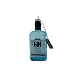 Werner Voss - Decorazione Natalizia per Albero di Natale Glass Pendant  Gin Blue 4.5x5 cm (1 pz.)