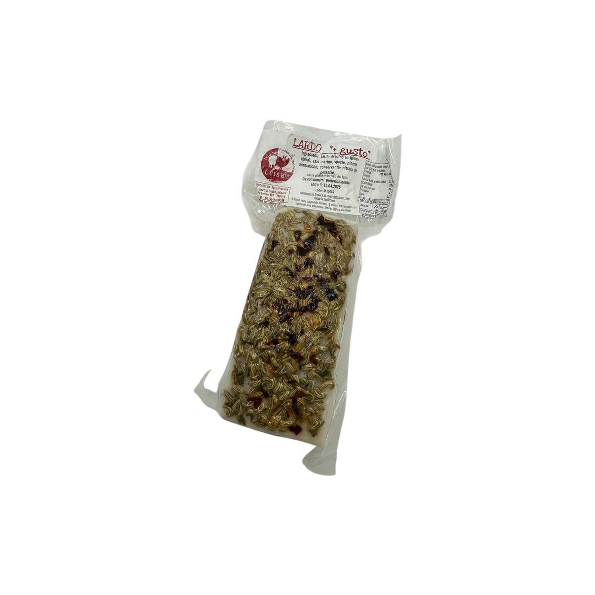 Agrisalumeria Luiset - Lardo di Suino + gusto 320 gr. circa
