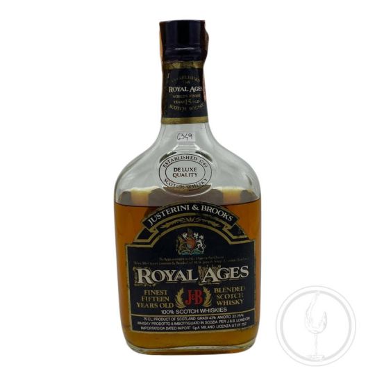 Vintage Bottle - Justerini & Brooks Finest Blended Scotch Whisky Royal Ages 15 y 0,75 lt. + Box LOW LEVEL - COD. 6349