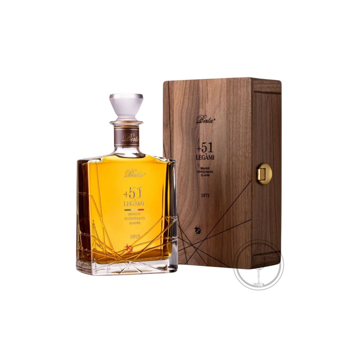 Berta - Brandy Invecchiato 51 anni +51 Legàmi 1973 0,70 lt. + Box Legno