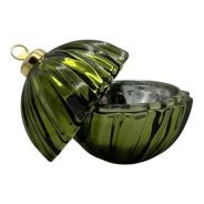 Iliadis Decoration - Porta Oggetti Pallina di Natale in vetro verde