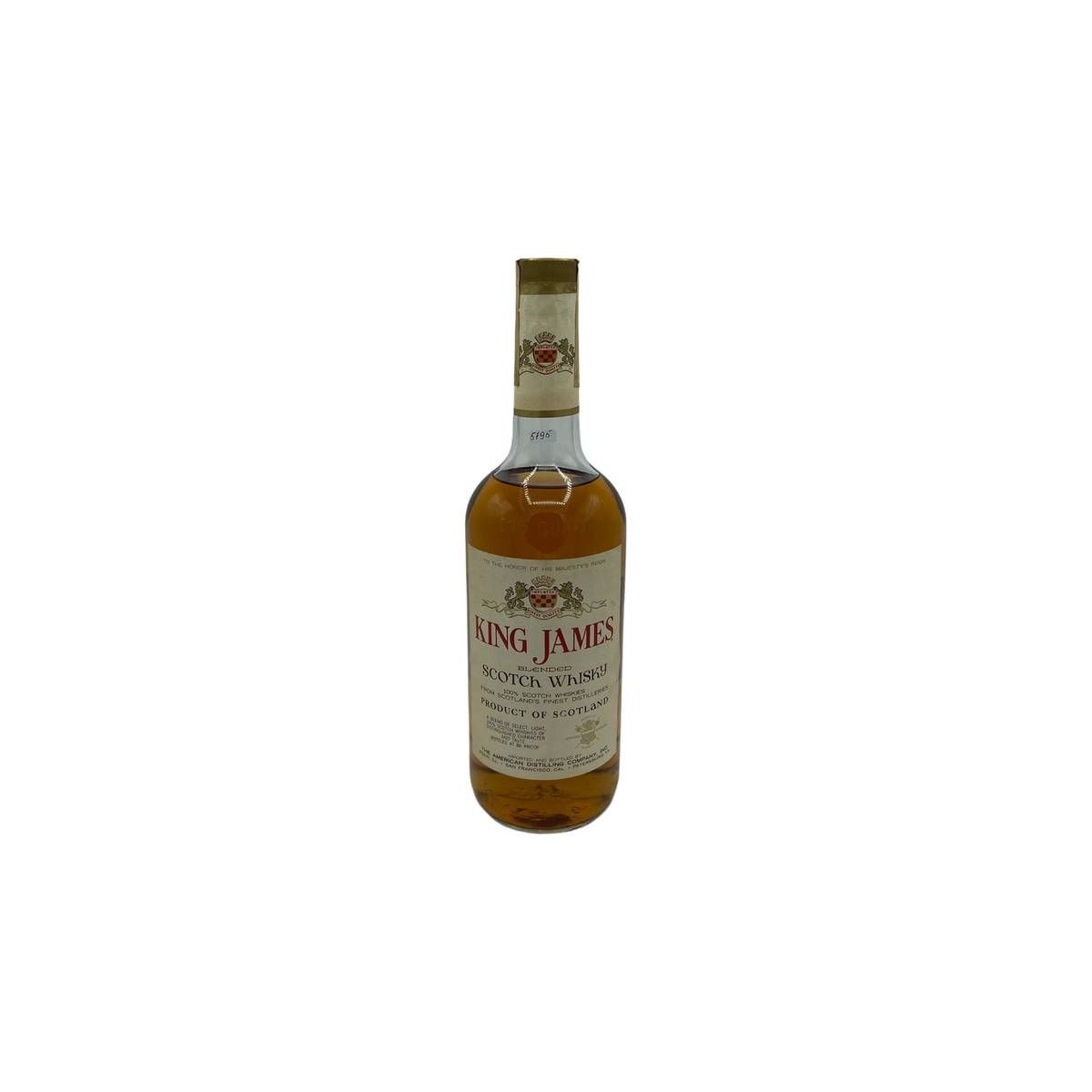 The American Distilling Company - Blended Scotch Whisky King James 86 PROOF - COD. 5795