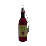 Werner Voss - Decorazione Natalizia per Albero di Natale Glass Pendant Bottle of Wine Bottiglia di Vino (1 pz.)