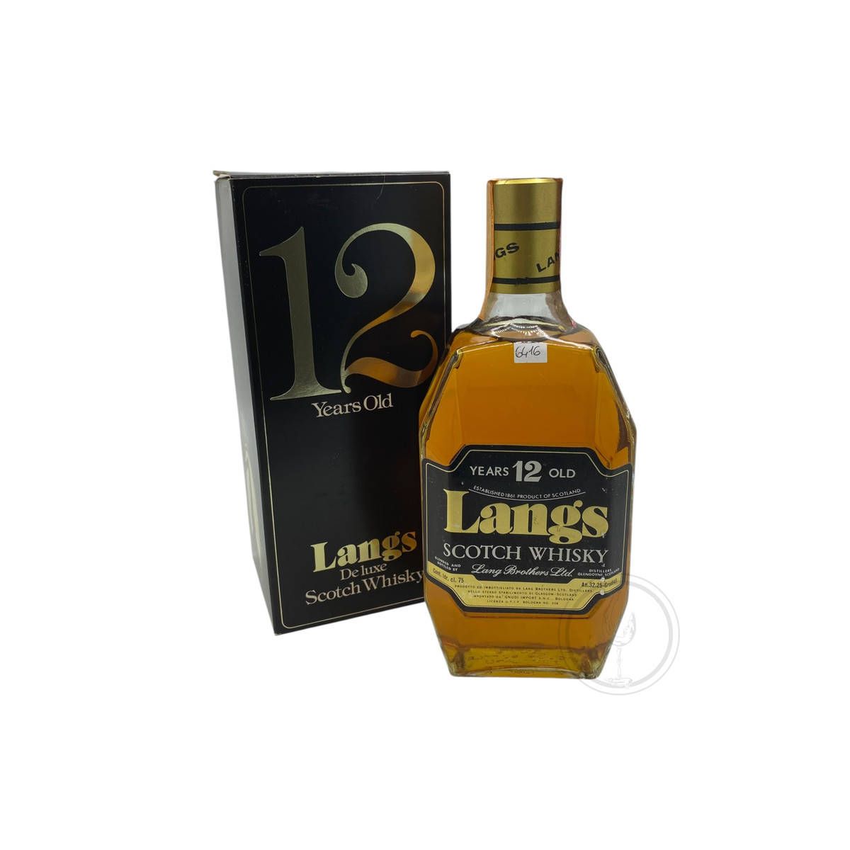 Lang Brothers - Scotch Whisky Langs 12 y 0,75 lt. + Box Gnudi Import - COD. 6416