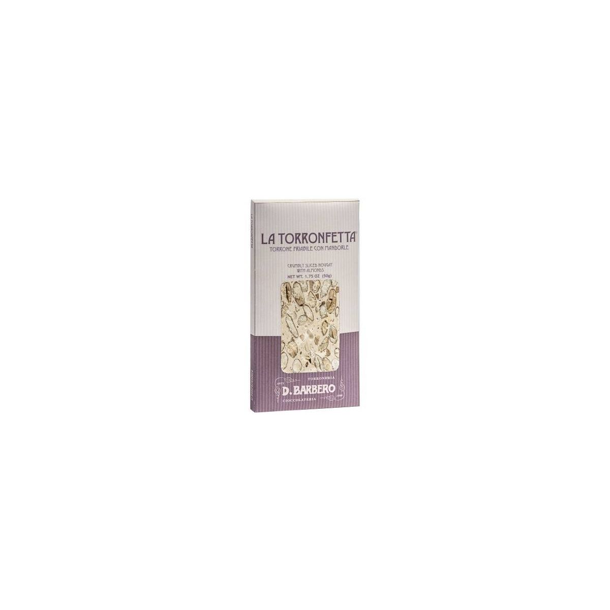 D. Barbero - Torrone La Torronfetta singola con Mandorle 50 gr.