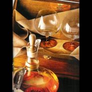 Mazzetti d'Altavilla - Grappa invecchiata in Decant'art dipinto a mano Gustav Klimt + 2 Calici Ballon 0,70 lt. + Box Legno